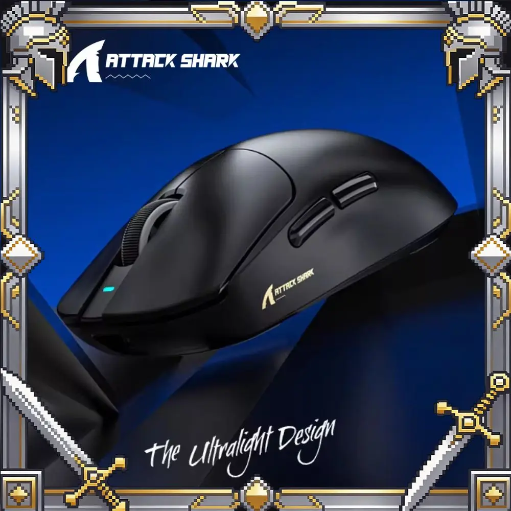 ATTACK SHARK X8 Ultimate Mouse Tri-mode Wireless BT 2.4GHz Wirelss 8K Polling Rate 55g PAW3950MAX Sensor 42000 DPI Gaming Mouse