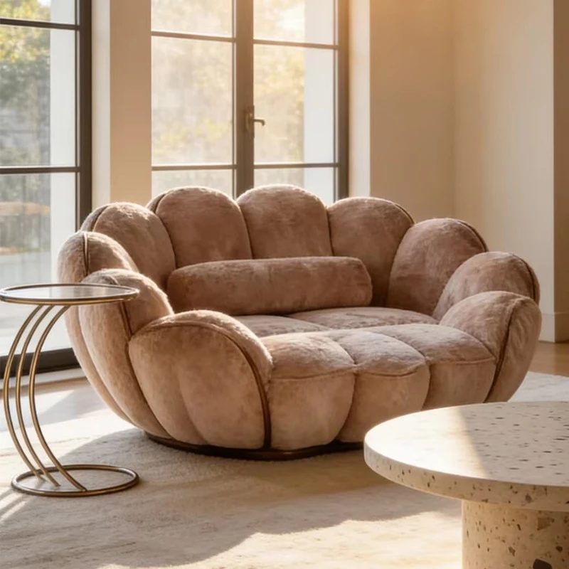 Modern petal sofa fabric bubble sofa living room combination sofa comfortable