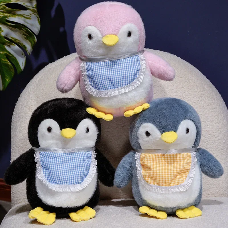 

Warm Cartoon Scarf Penguin Plush Toys Soft Stuffed Chubby Penguin Doll Cozy Warm Hugging Animal Doll Xmas Gift To Friends