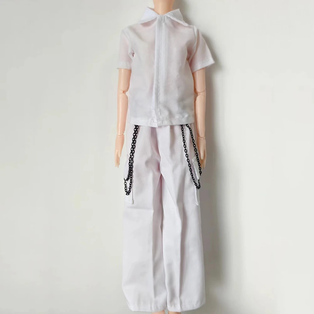 ชุดเสื้อผ้าตุ๊กตา 1/3 1/4 1/6 สำหรับตุ๊กตา BJD ขนาด 60/45/30 ซม. เสื้อเชิ้ตสีขาว+กางเกง ของเล่นเด็กผู้หญิง ชุดแต่งตัว ของขวัญ อุปกรณ์เสริมตุ๊กตา (ไม่รวมตุ๊กตา)