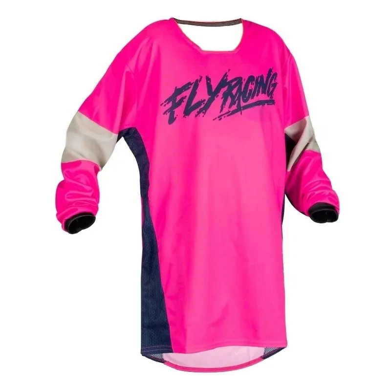 

Велокостюм Fly Racing 2026, светло-розовый, быстросохнущий, для скоростного спуска, повседневный, с длинным рукавом