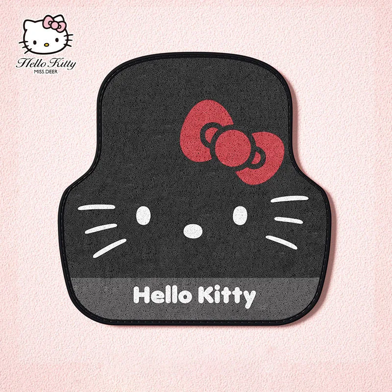 Sanrio Car Carpet Floor Mat Car Protective Mat Dustproof Easy To Clean Removable Cartoon Hello Kitty Car Accessories Gift