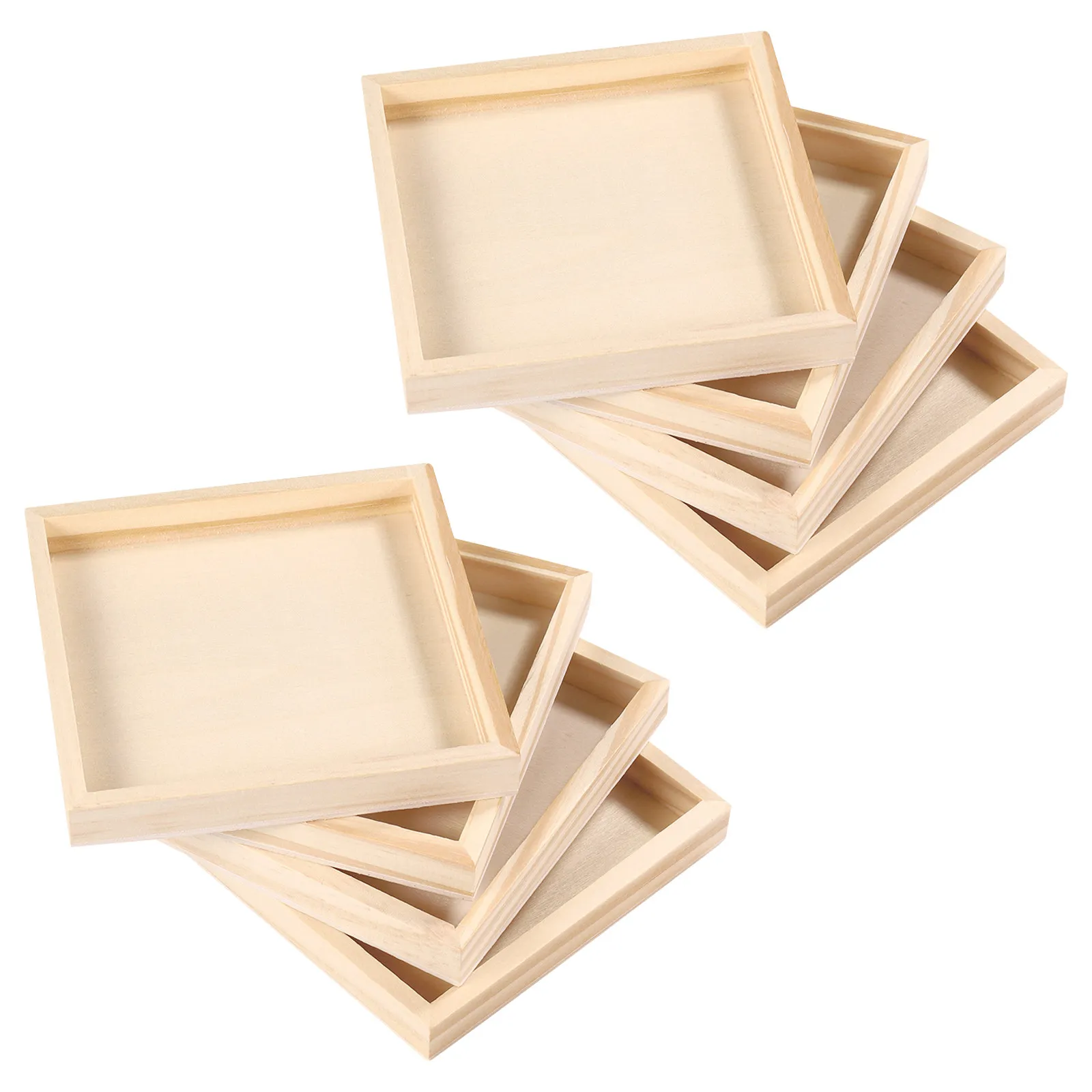 

8Pcs Wooden Puzzle Sorting Trays Stable 3D Jigsaw Puzzle Storage Organizer for Kids Home Travel Educational Craft Supplies