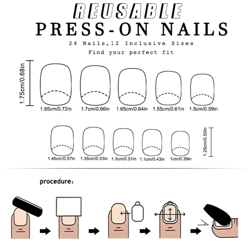 Presse Noël sur les ongles carrés courts flocon neige blanc scintillant ongles pour les célébrations Noël facile à