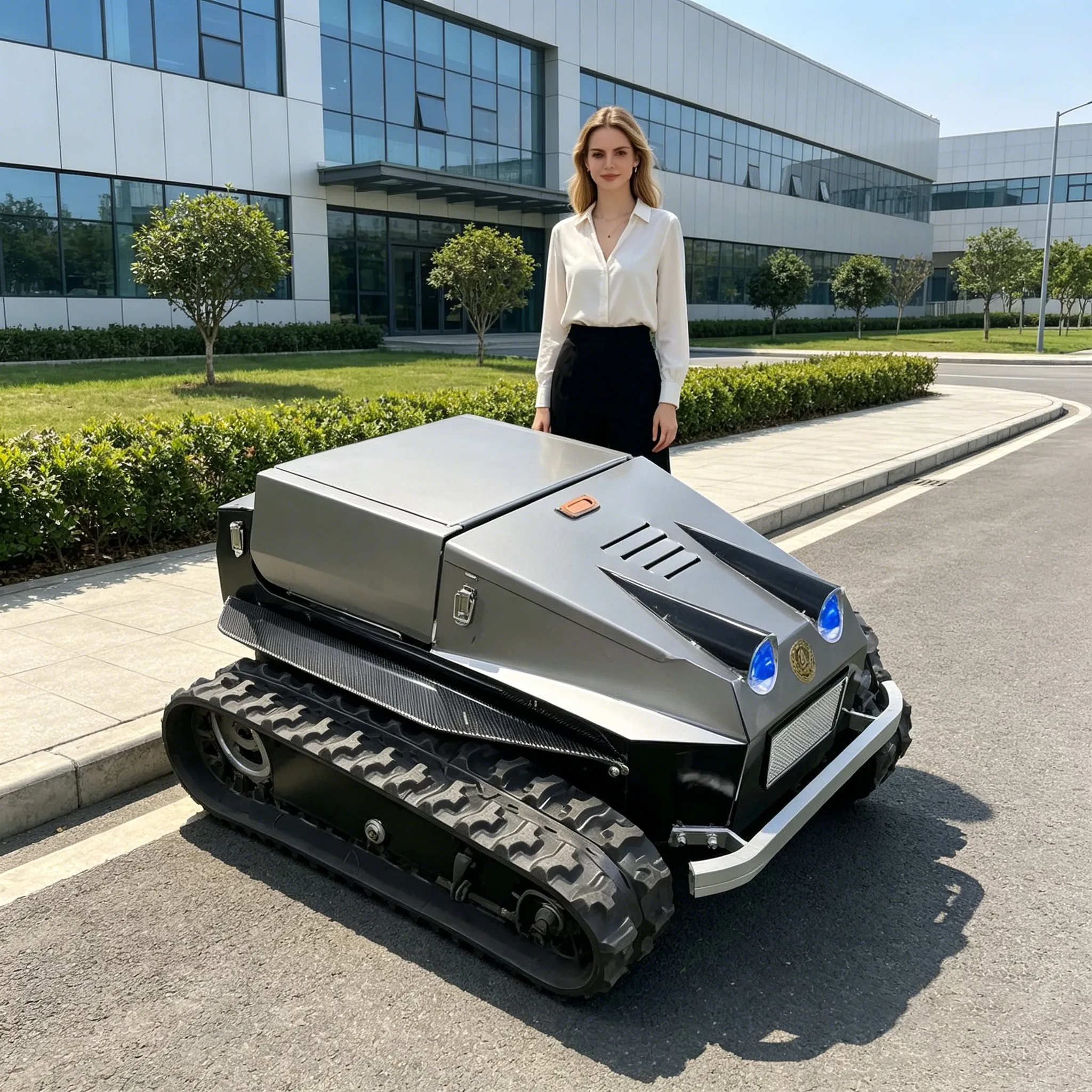 

Customized lawn mowing, weed removal, hands-free lawn mower, industrial grade weeding machine