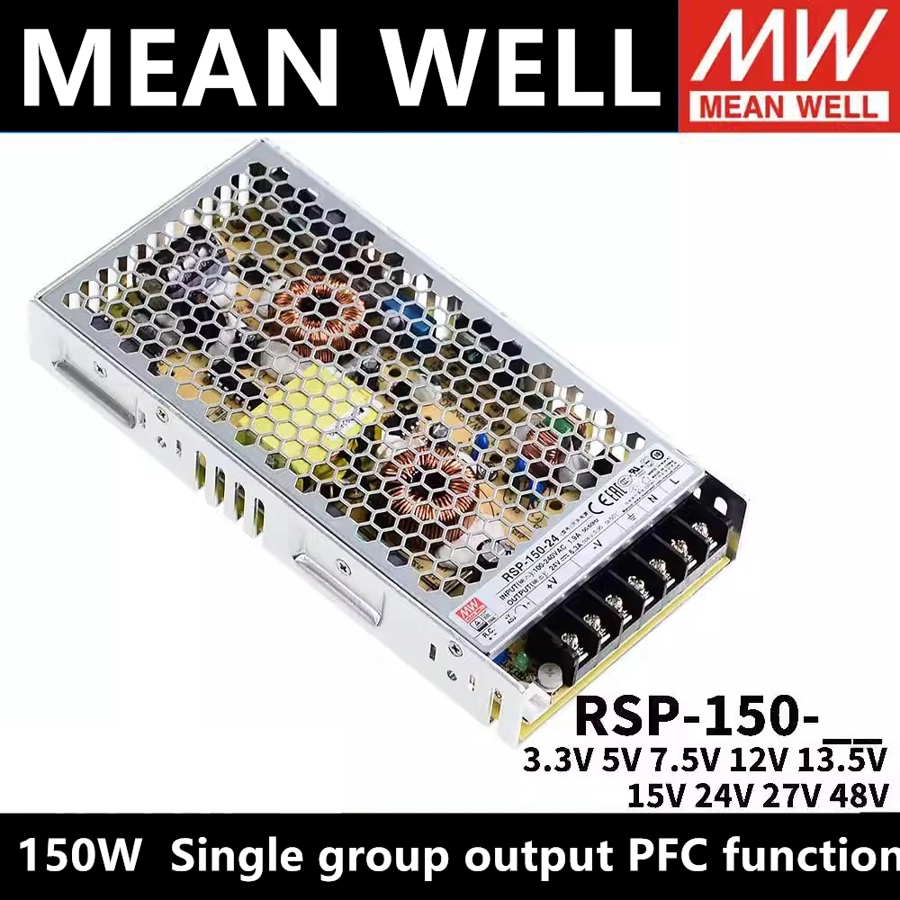 fonte de alimentacao comutada meanwell 24v rsp1505 rsp 15075 rsp 150 12 rsp 150 135 rsp 150 15 rsp 15024 rsp 150 27 rsp 15048 01