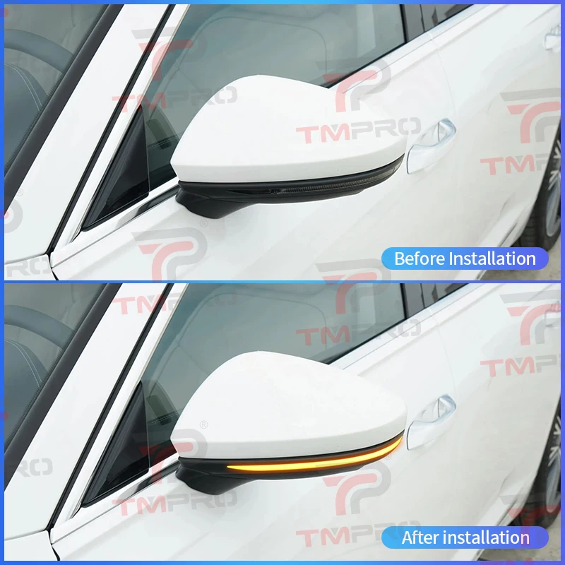 Suitable for Audi A6L A7 18~ A8 18~ S6 18~ S7 17~ S8 LED dynamic turn signal flowing side rearview mirror indicator light blue