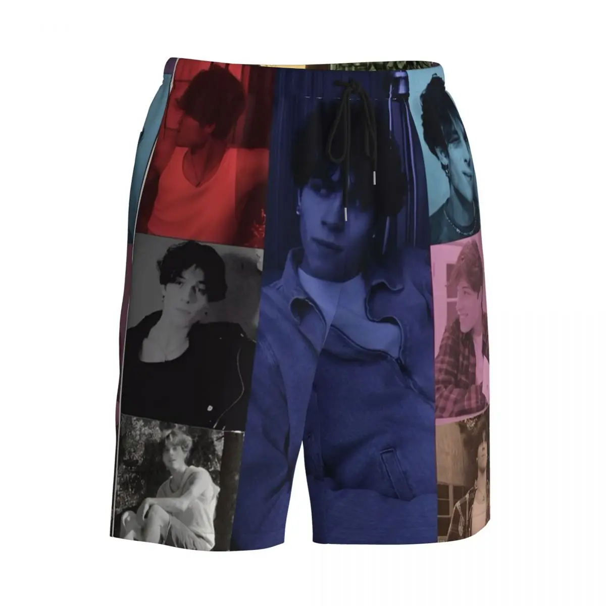 ผู้ชายกางเกงขาสั้น Sturniolo Triplets กางเกงว่ายน้ําแฟชั่น Matt Eras ทัวร์โปสเตอร์ Quick Dry Surfing Hot Oversize กางเกงขาสั้นชายหาด