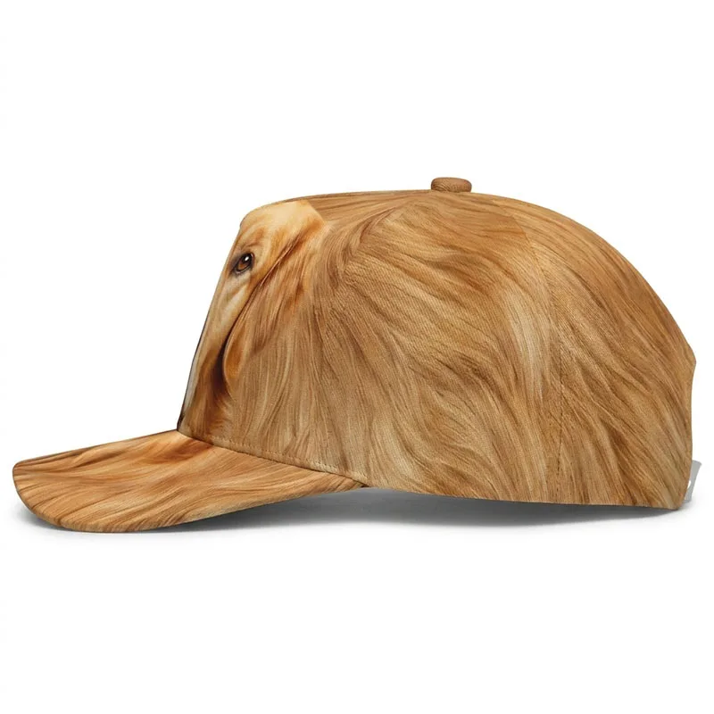 Golden Retriever Dog Baseball Caps Pet Fluffy Puppy Streetwear Hip Hop Canine Hats Trucker Smiling Pup Goldie Gift Driver Peaked