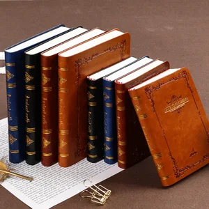 دفتر ملاحظات مطبوع من الذهب عتيق ، غلاف صلب لطيف محمول بجيب مدمج ، كتاب ملاحظات من جلد البولي يوريثان ، مستلزمات مدرسية ساخنة ، يوميات مكتبية ، A6A7 أعلى 8 مبيعات لدفتر ملاحظات هنتاي - رقم 5