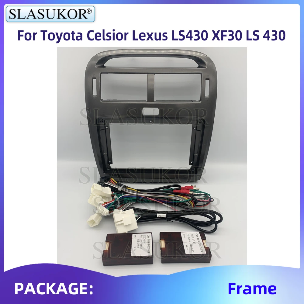 For Toyota Celsior Lexus LS430 XF30 LS 430 2000-2006  Android 10 Car radio Stereo Multimedia GPS Carplay Frame Accessories