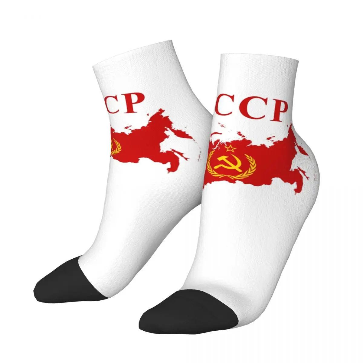 CCCP Star-Soviet-Union URSS Calcetines Harajuku Medias absorbentes del sudor Calcetines para todas las estaciones Accesorios para regalos de Navidad unisex