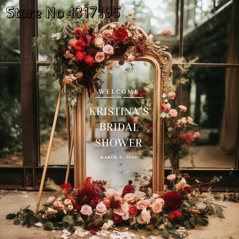 สติกเกอร์ไวนิลติดประตูห้องอาบน้ำสำหรับเจ้าสาวใช้ในงานแต่งงานงานปาร์ตี้งานรับขวัญทารกสติ๊กเกอร์ติดกระจก