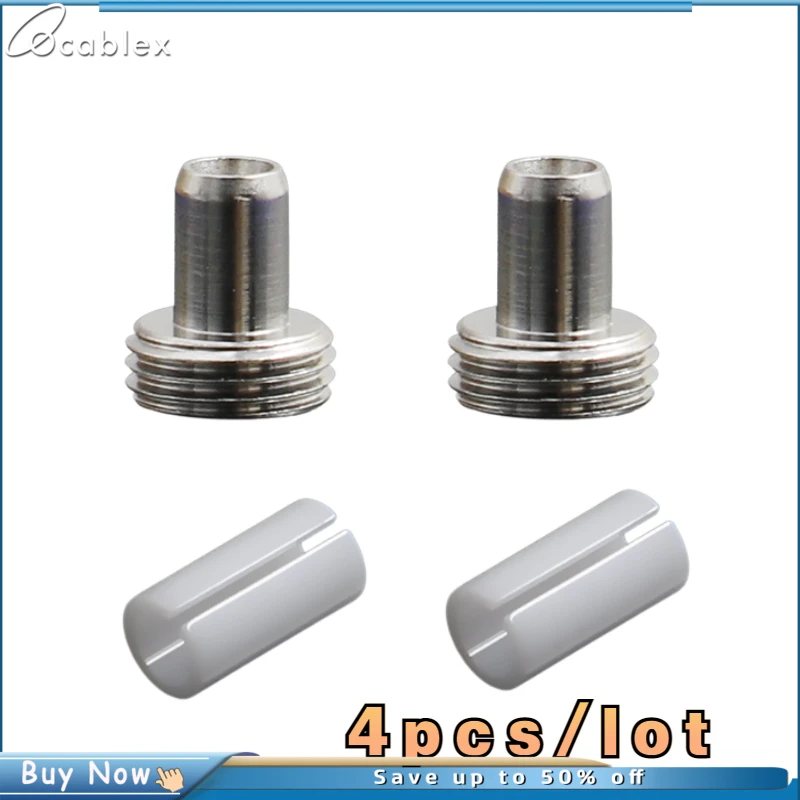 

4pcs/lot 2pcs Fiber Optic Visual Fault Locator Ceramic Tube Core and 2pcs Metal Head Connector