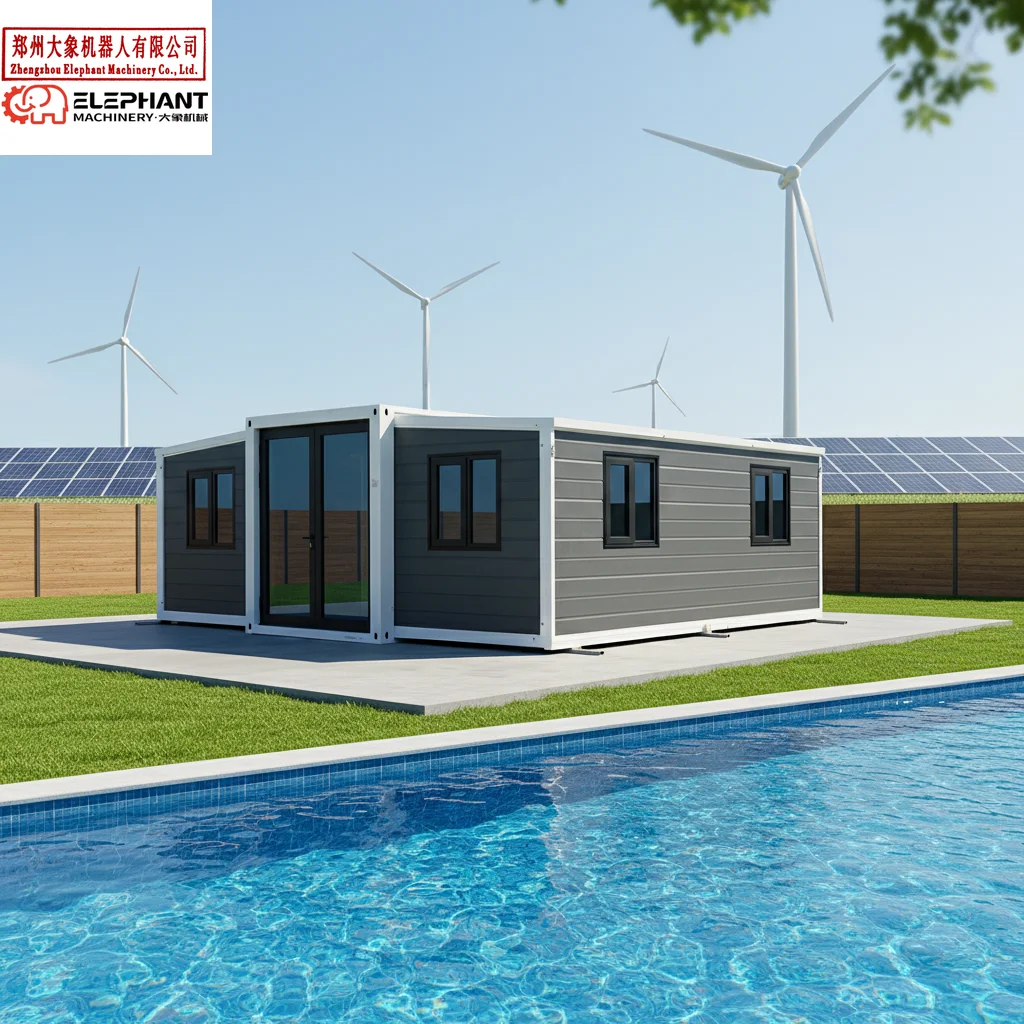 Waterproof Prefabricated 20Ft 40Ft Living Movable Home 5 Bedroom Prefab Light Steel Expandable Container House