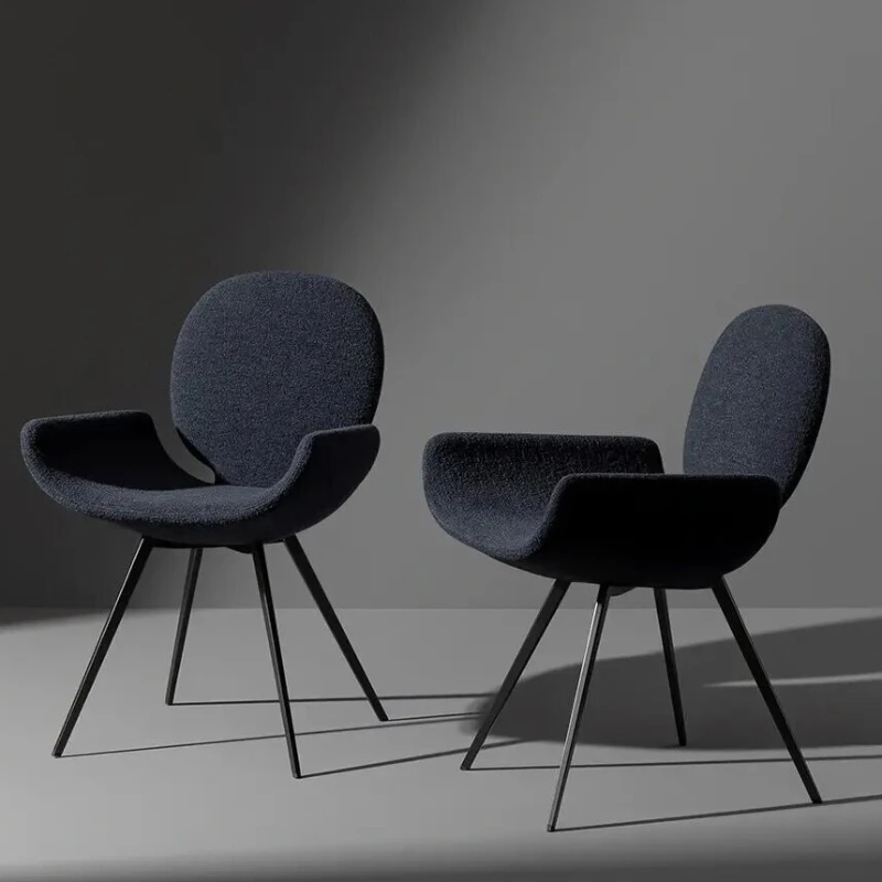 Einzigartiger Designer Esszimmers tuhl schwarz modernes Wohnzimmer bequeme Armlehnen stühle dormitorio Luxus Cadeiras de Jantar Möbel