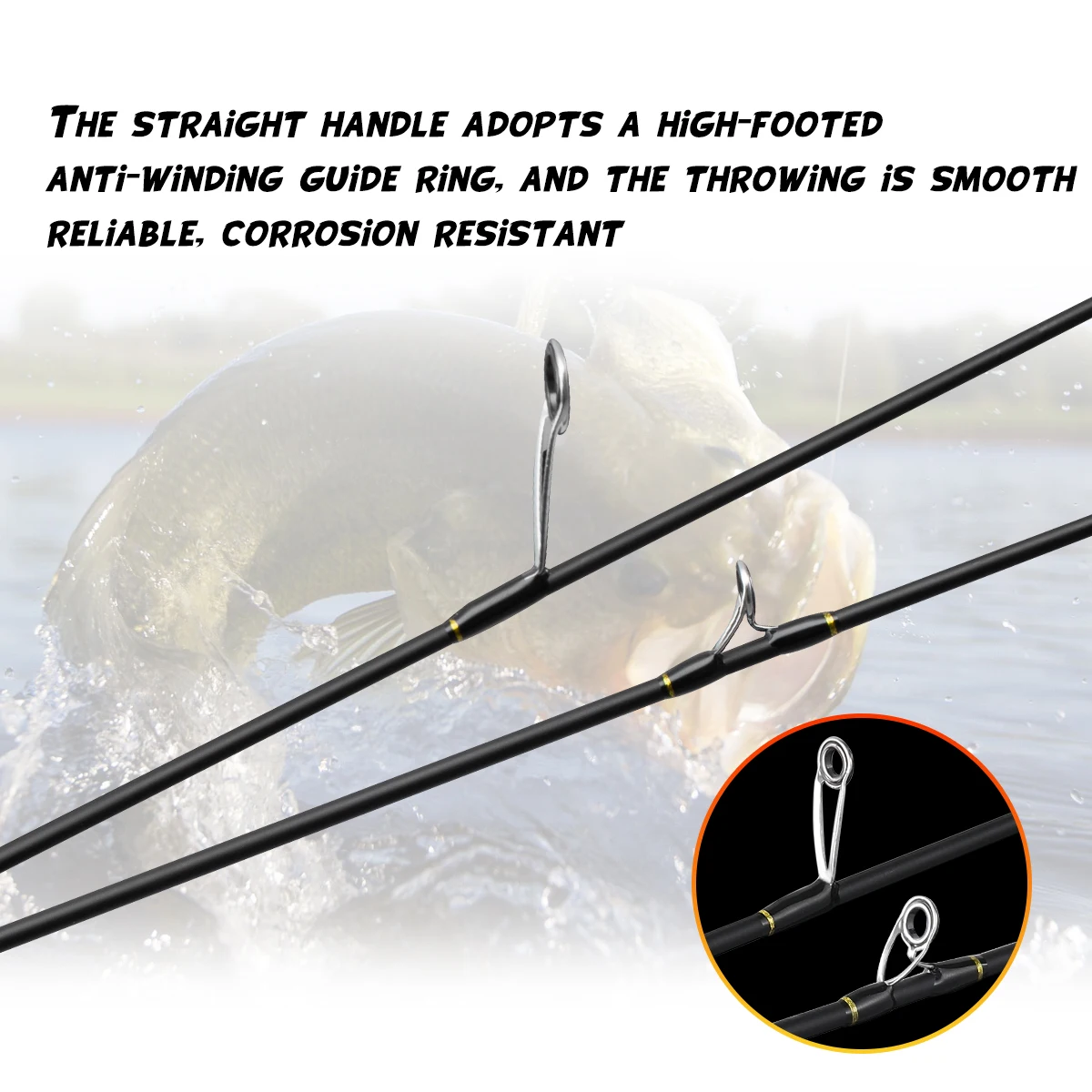 Imagem -04 - Ultra Light Pesca Spinning Rod Baitcasting Rod Fibra de Carbono Pesca Rod 1.35m 1.68m 1.8m 27lb ul