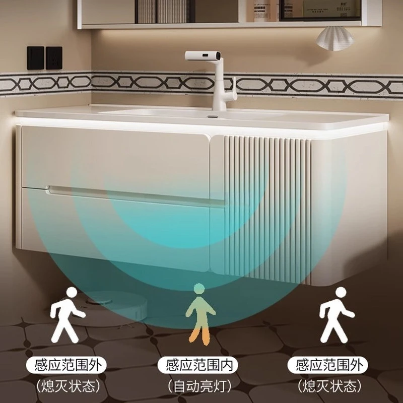 Bathroom Cabinet Combination Ceramic Integrated Washbasin Washbasin Toilet Washbasin Bathroom Cabinet