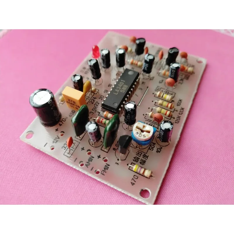 Zestaw do samodzielnego montażu dekodera stereo LA3401 TA7343P, płytka dekodująca, zestaw elektroniczny DIY — zdjęcie produktu 3