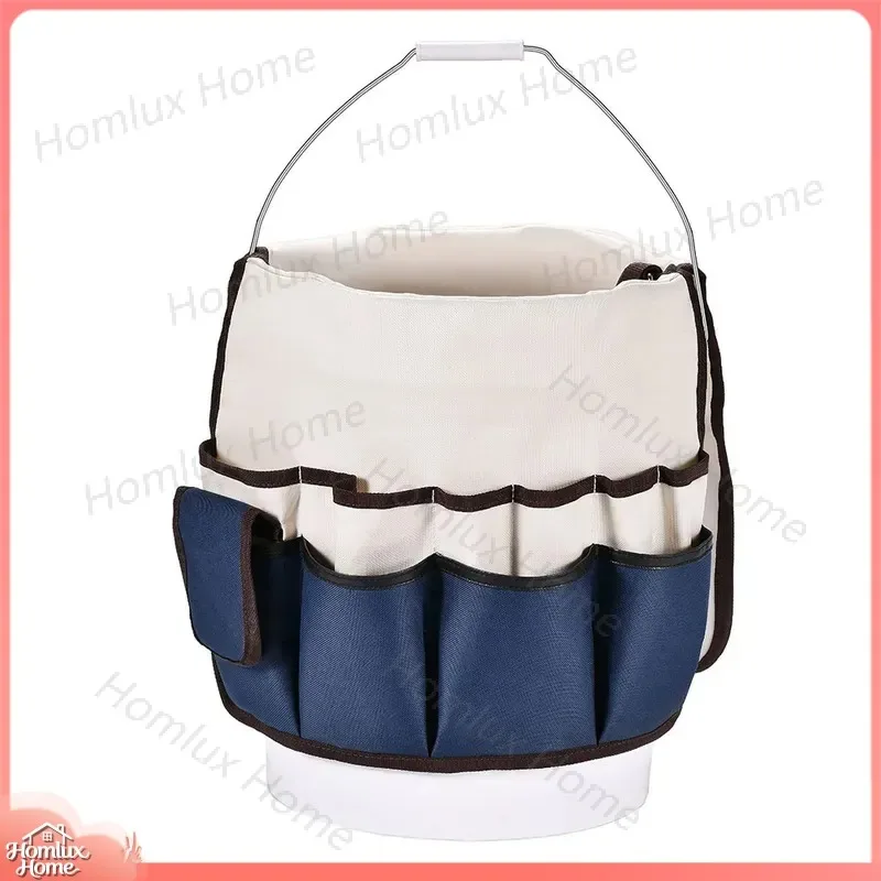 Large Capacity Multi-Functional Garden Tool Kit with Thickened Waterproof Oxford Cloth Bag for Cleaning Pruning Planting