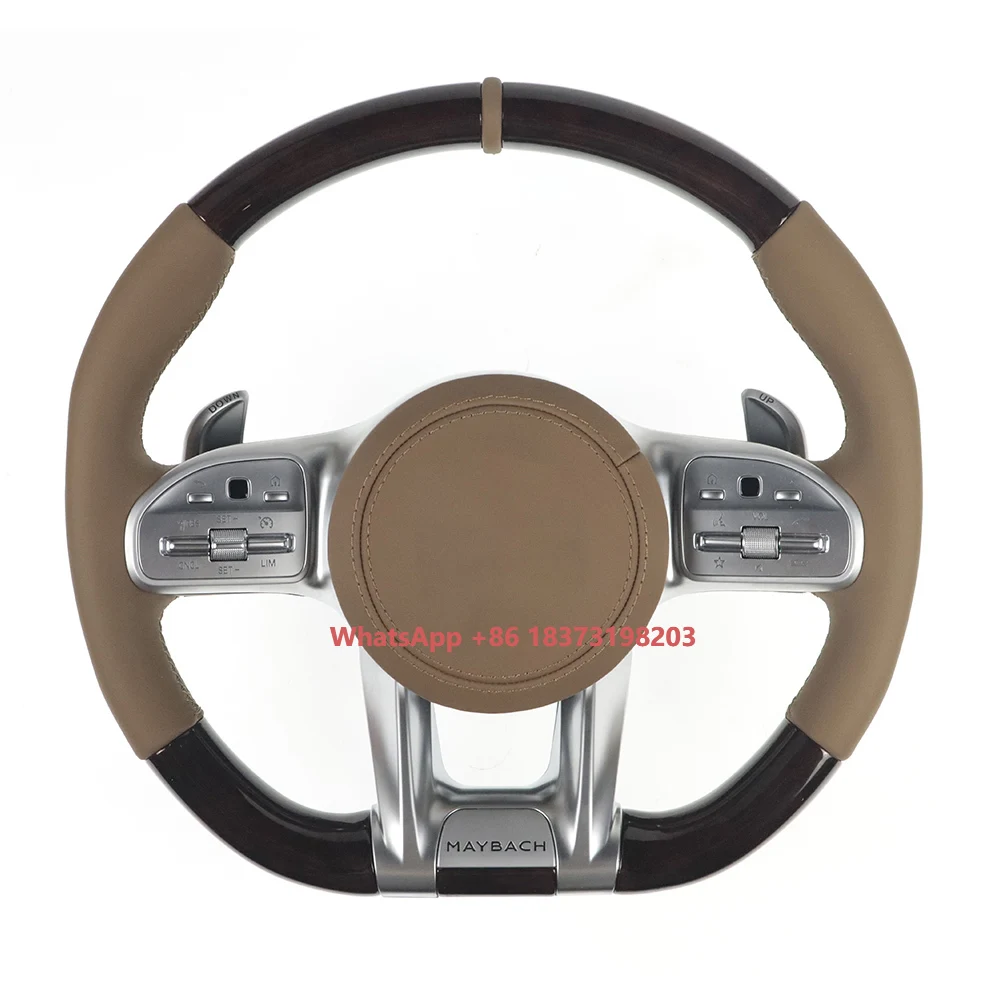 

Car Steering Wheel Suitable for Mercedes-Benz S W221 Leather Material Car Accessories Auto Electronics