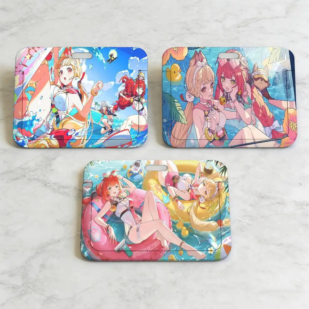 

Чехол для ID-карты Game ZZZ Ukinami Yuzuha and Alice с ремешком на шею, держатель для бейджа сотрудника, студенческий шнурок, обложка для именной карты