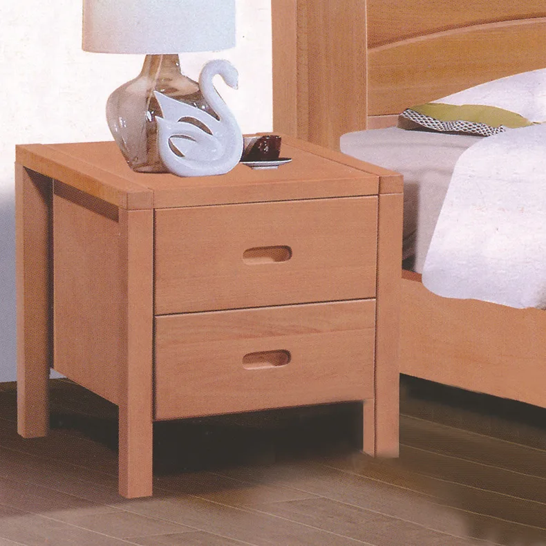 سرير زان 1.5 متر مفرد غرفة نوم رئيسية 1.8 متر مزدوج حديث #3