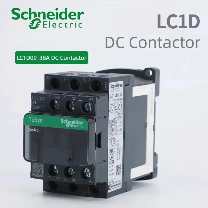 

Schneider Electric LC1D09/12/18/25/32/38 BDC EDC FDC Контактор малой мощности MDC Черный/Белый Дополнительно LC1D DC