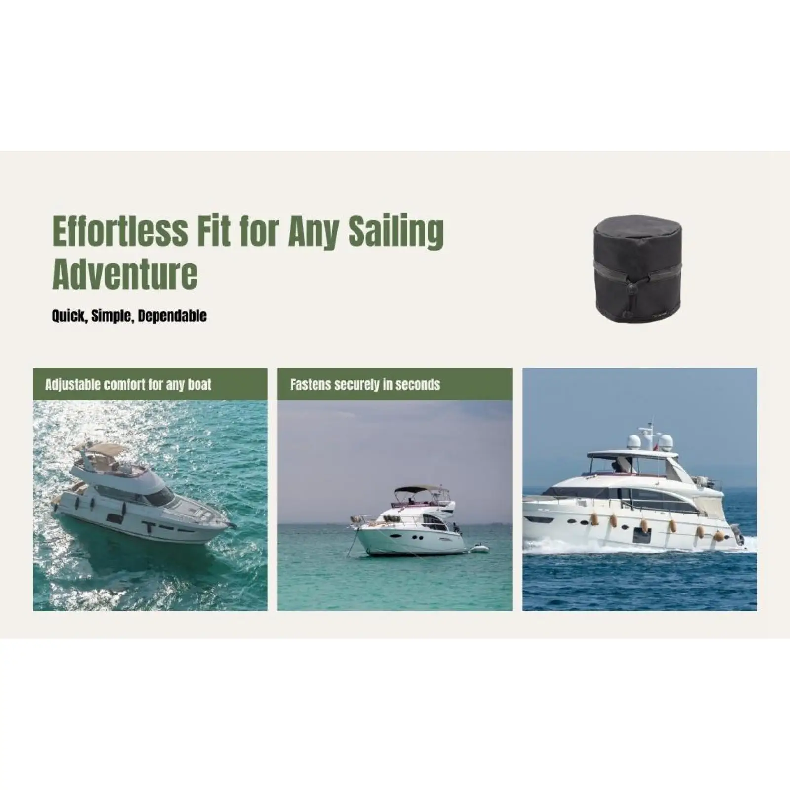 Durable Oxford Cloth Winch Cover for Boat Trailer Sailboat Equipment Protective Dustproof Supplies for Yacht Windlass