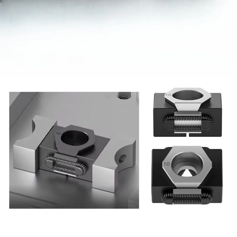 OK Precision Pneumatic Parts Clamps Tooth Surface Jaws OK Wedge Clamps Precision Modular Single Vise CNC Industrial Machining