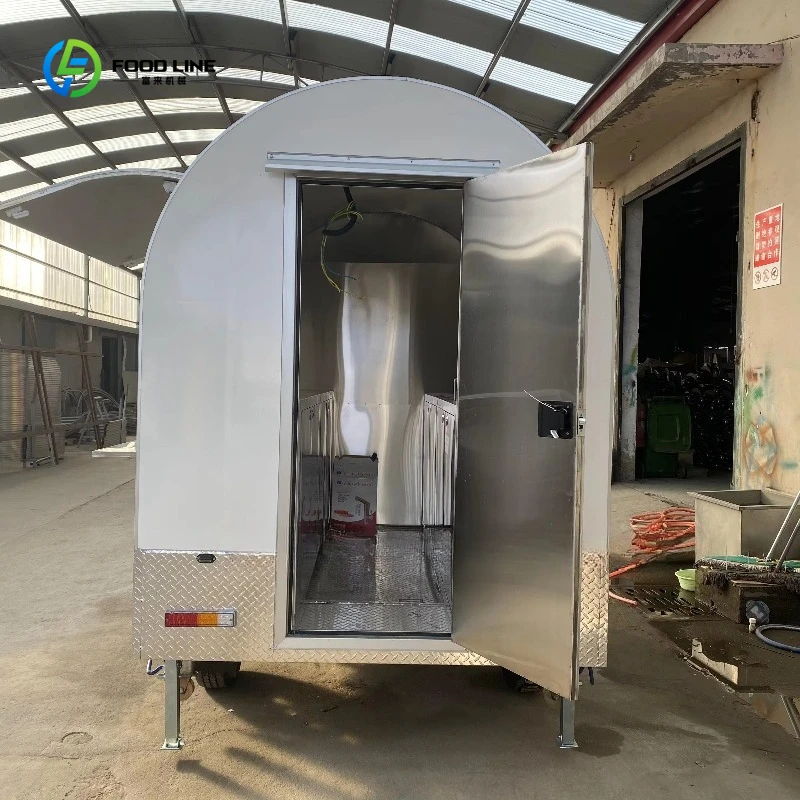 الصين الساخن بيع سريع عربات بيع الشوارع القهوة شاحنة مقطورة المحمول جولة الغذاء مقطورة