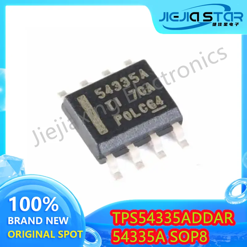 Switching Regulator Electronics IC, TPS54335ADDAR, TPS54335A, Silk Screen, 54335A, 100% Brand New, SOP-8, 3Pcs, Free Shipping