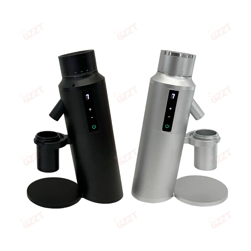 multifunction 64mm Titanium coating Flat Burr Small Convenient Home Espresso Miller Hand Brew stepless 50G Hopper Coffee Grinder