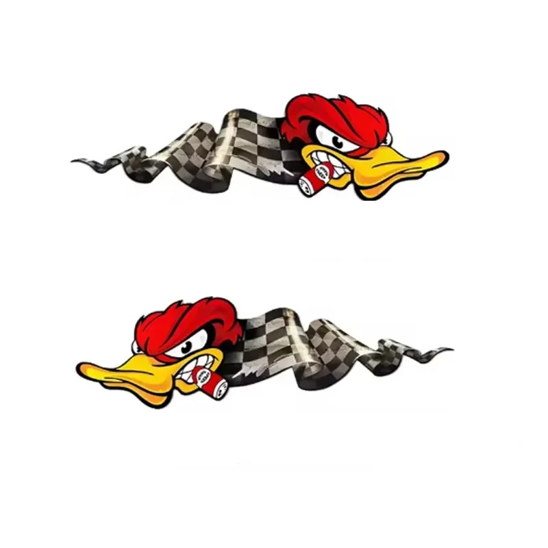 

20CM Motorcycle Reflective Stickers Cartoon Animal Creative Decals Waterproof Racing Pegatinas for Body Fuel Tank Decoration