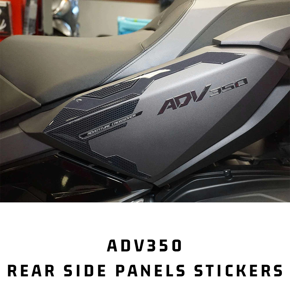 

For HONDA ADV350 ADV 350 2022 3D Motorcycle Resin Sticker Side side guards rear Tank Pad Anti Scratch Decal Non-slip TankPad