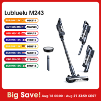 Lubluelu Cordless Vacuum Cleaner 25000pa Brushless Vacuum Cleaner with Touch Screen Lightweight Vacuum for Hard Floor Carpet