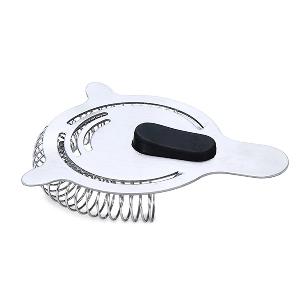 

Stainless Steel Cocktail Strainer Food Grade Barware Bar Supply Ergonomic Comfortable Use for Bartenders
