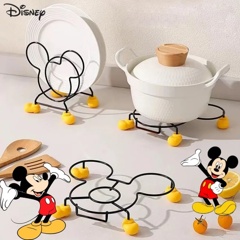 

Disney Mickey Mouse Anime Peripheral Creative Cartoon Modeling Home Kitchen High Value Storage Thermal Insulation Mat Wholesale