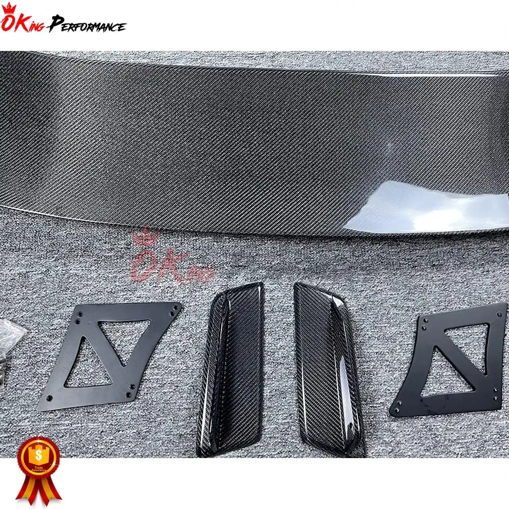 Spoiler traseiro de fibra de carbono estilo JS para asa tipo R FD2 GT