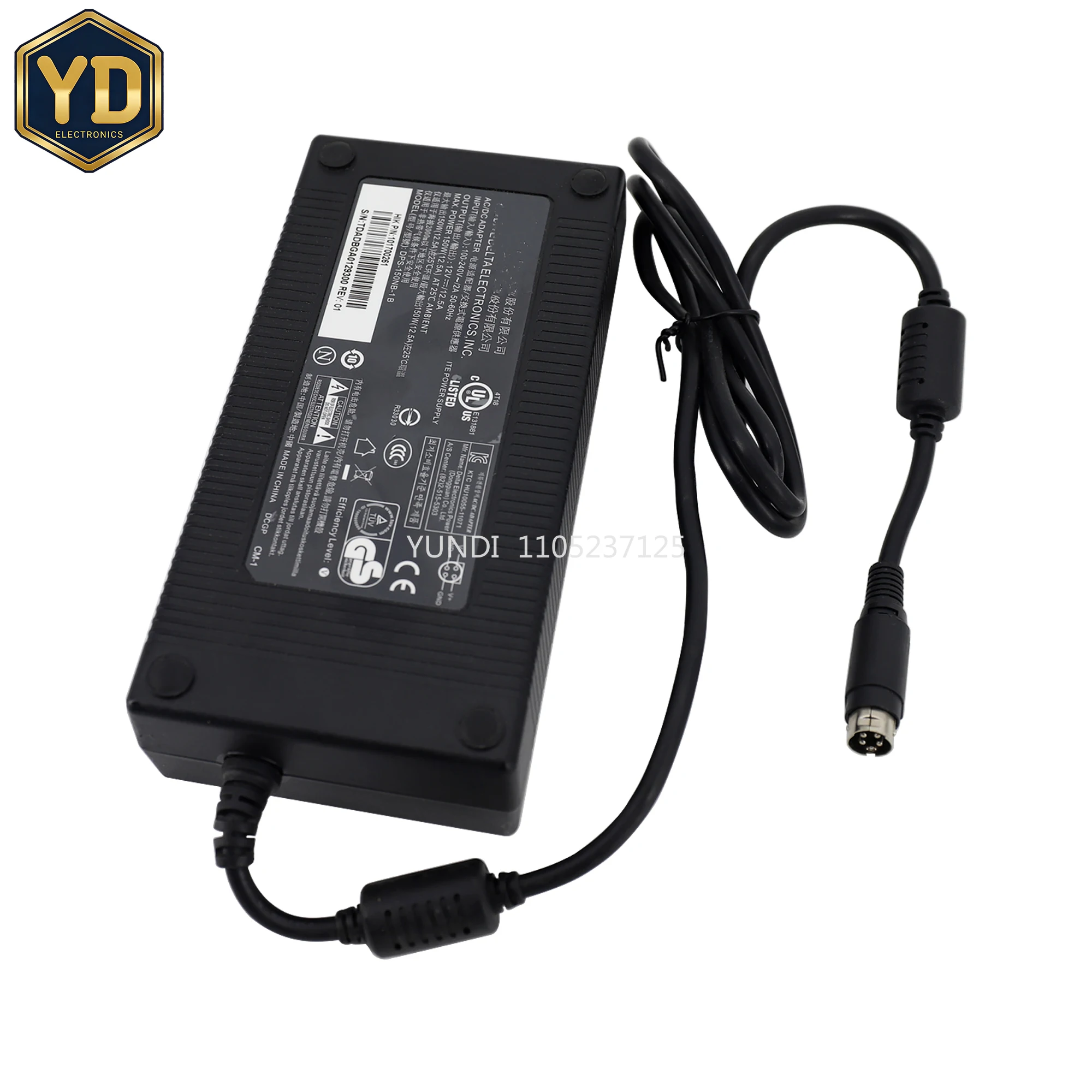 YD Genuine 12v 12.5a 150w FSP ac power supply charger adapter For QNAP TS-412 NAS TS-410 DPS-150NB-1B FSP150-AHAN1 Laptop adapte