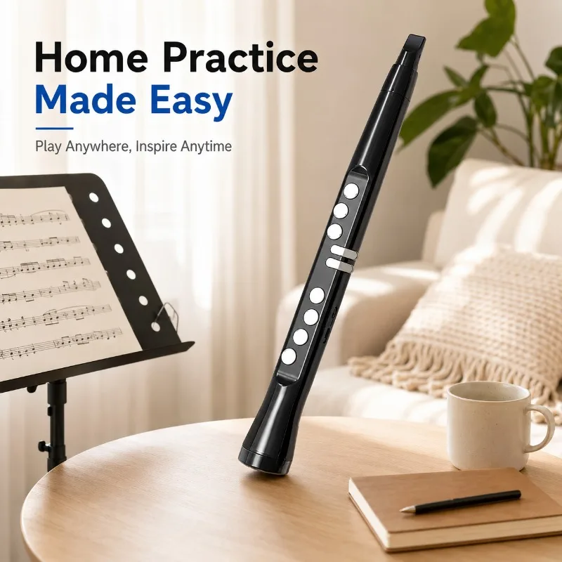 Portable Rechargeable Digital Wind Instrument, 88 Tones Electronic Blowpipe for Beginner & Player