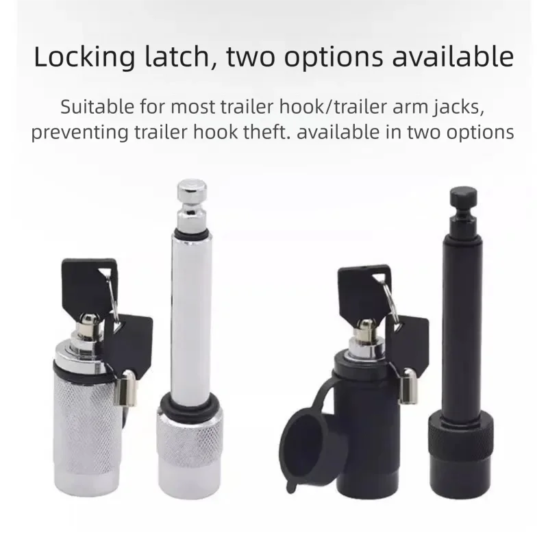

Car Anti-theft Trailer Hitch Lock Latch Lock with 2 keys and Waterproof Cap Antitheft Tow Hitch Trailer Arm Durable Lock