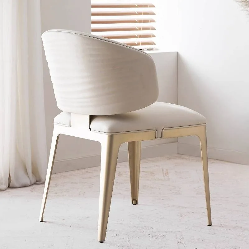 

Minimalist Beige Dining Chairs Designer Stylish Restaurant Bedrooms Dining Chairs Accent Nordic Sillas Cocina Furniture For Home