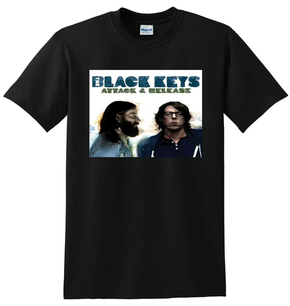 THE BLACK KEYS T SHIRT Attack And Release Vinyl Cd Cover SMALL MEDIUM LARGE XL Unisex T-shirts For Man Woman Short