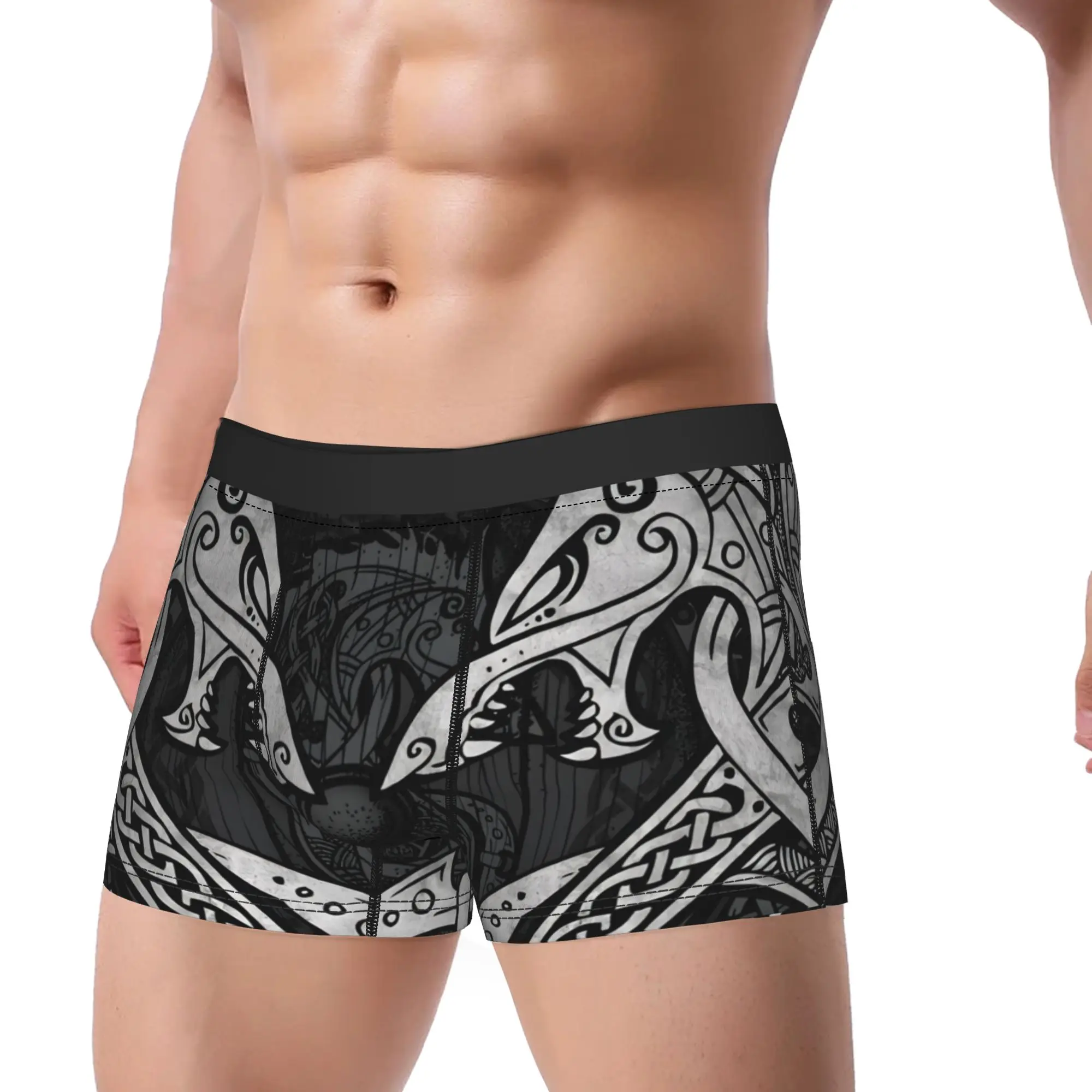 1piece Fighting Fenrir  Underpants Homme Panties Man Underwear Comfortable Shorts