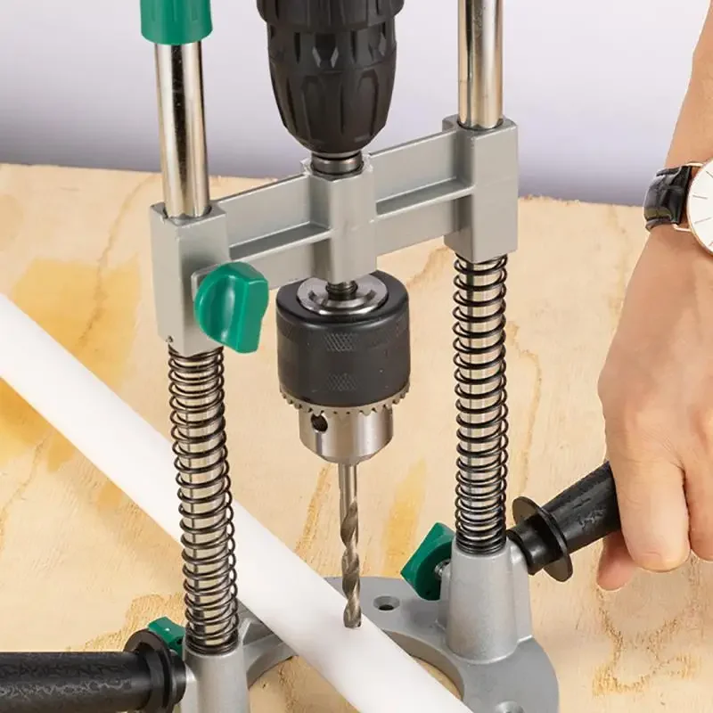 Multifunctional Drill Stand Bench Electric Drill Press Stand Holding Vise Bracket Rotary Tool Holder Power Tool Holding for Wood