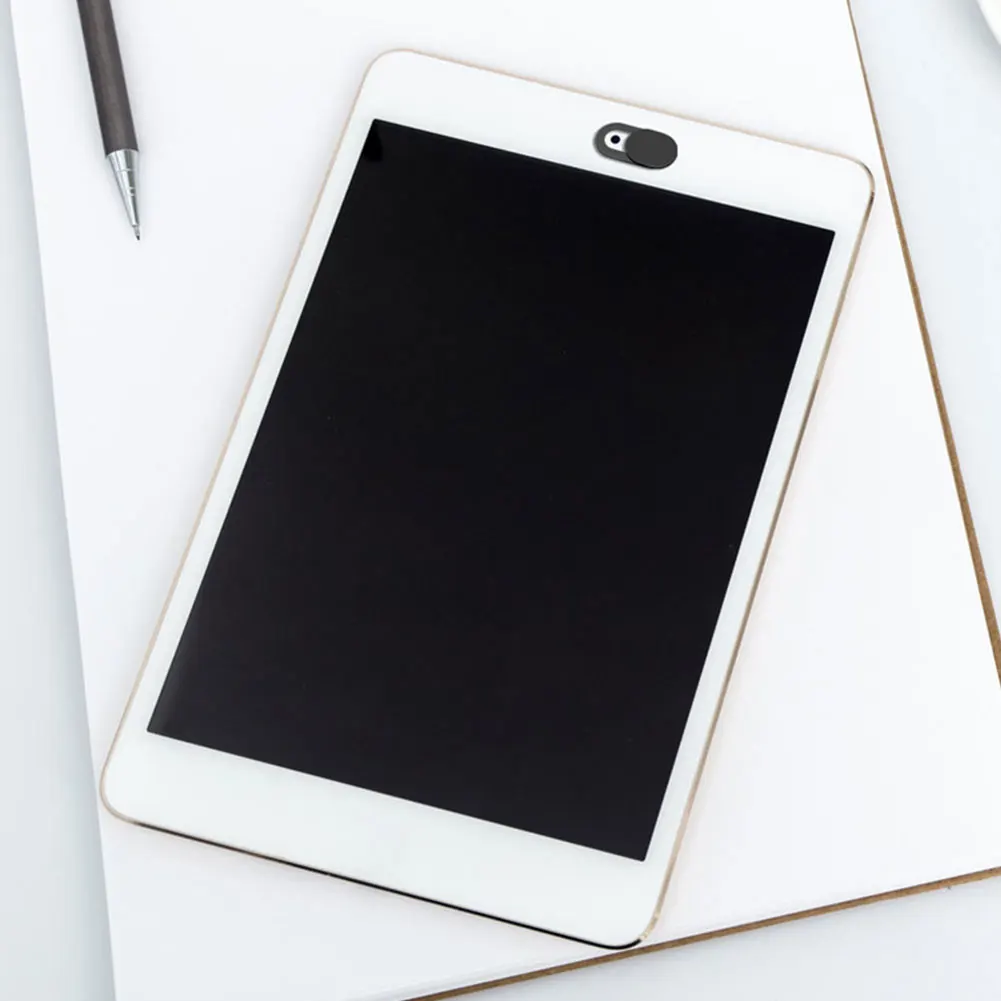 ฝาครอบเว็บแคมพลาสติกตัวเลื่อนแม่เหล็กสำหรับ iPhone แล็ปท็อปกล้องเว็บพีซีแท็บเล็ตสมาร์ทโฟนสติกเกอร์เพื่อความเป็นส่วนตัวสากล