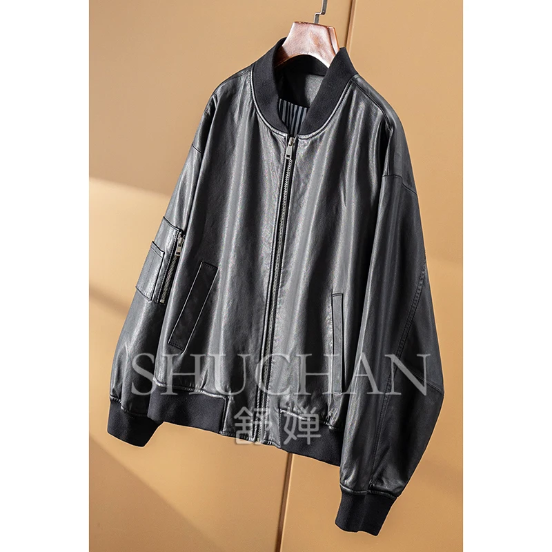 Cool Handsome Penny Steps, veste de luxe italienne en peau de mouton bronzée végétale pour animaux de compagnie, col montant, manches longues pour femmes