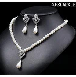 2024 China's latest pearl necklace set  clavicle chain alloy for woman  gift