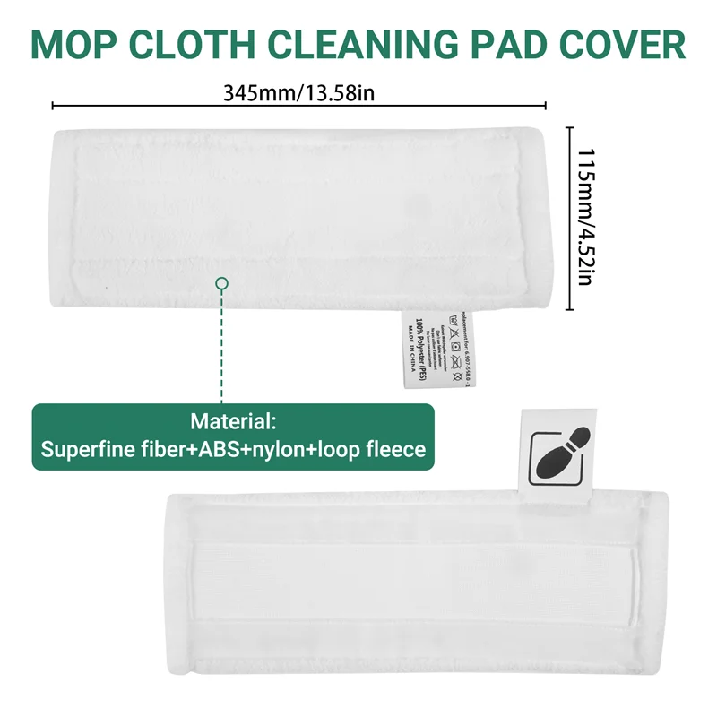 

A16Z 4Pcs For Karcher Easyfix Steam Mop Cloth Cleaning Pad Cloth Cover For Karcher Easyfix SC2 SC3 SC4 SC5 Steam Mop Cleaner